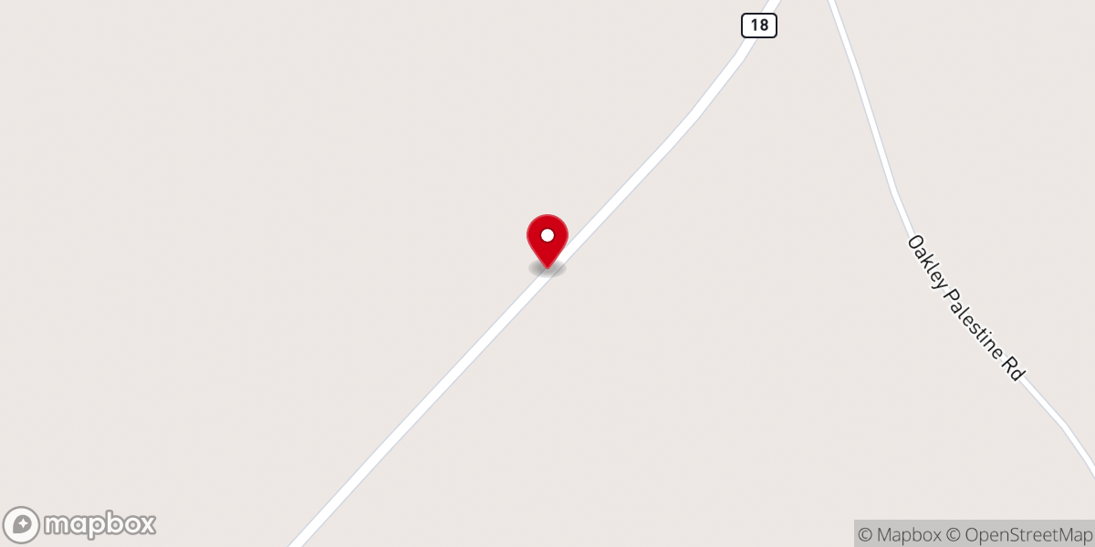 Map showing location of Moss Chapel MB Church