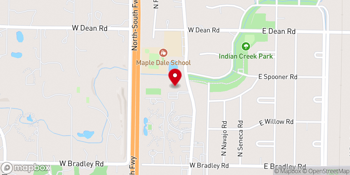 Map showing location of Congregation Sinai