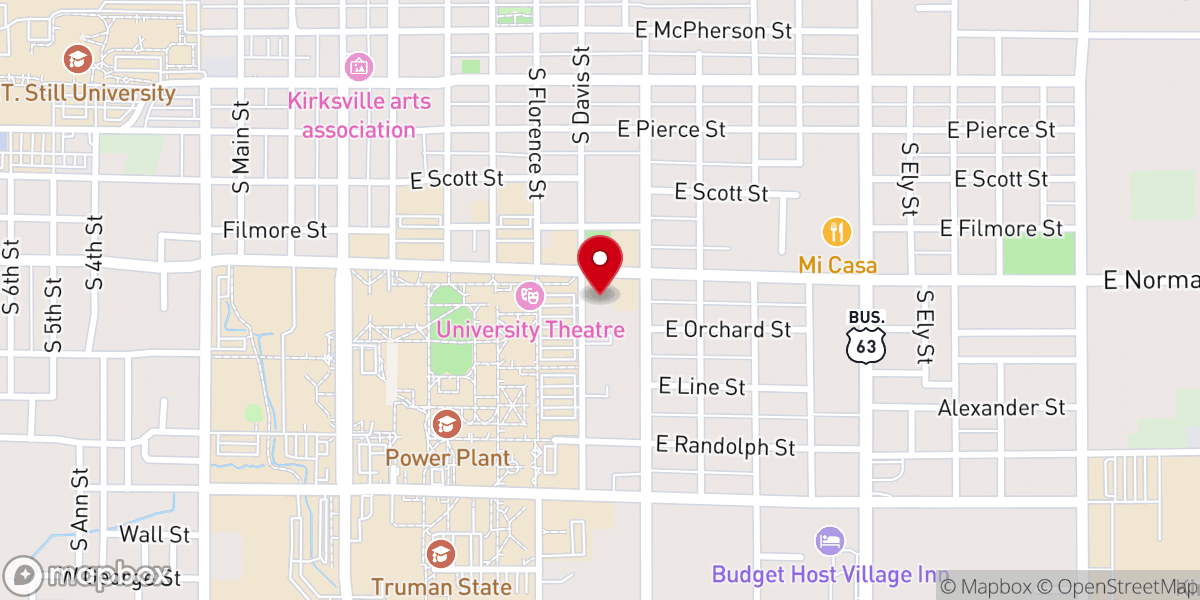 Map showing location of Catholic Newman Center