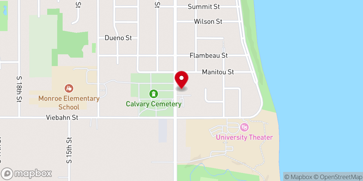 Map showing location of St Paul Evangelical Lutheran ELCA