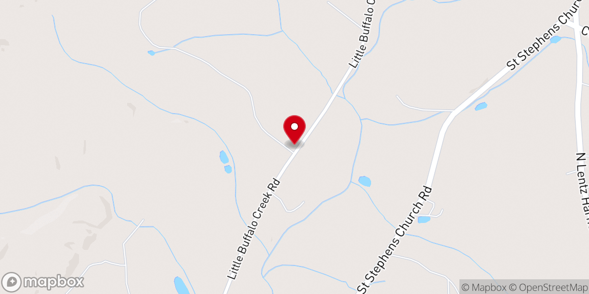 Map showing location of Carolina Country Weddings