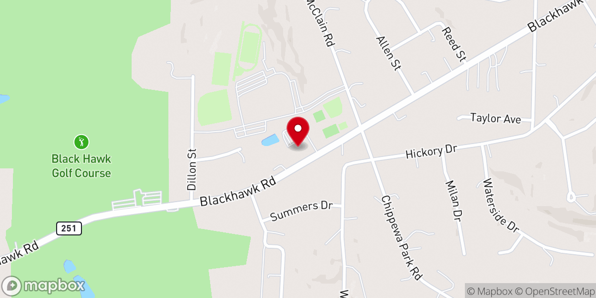 Map showing location of Cup EP Church, EPC