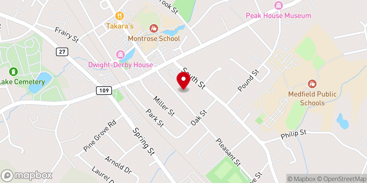 Map showing location of Episcopal Church of the Advent