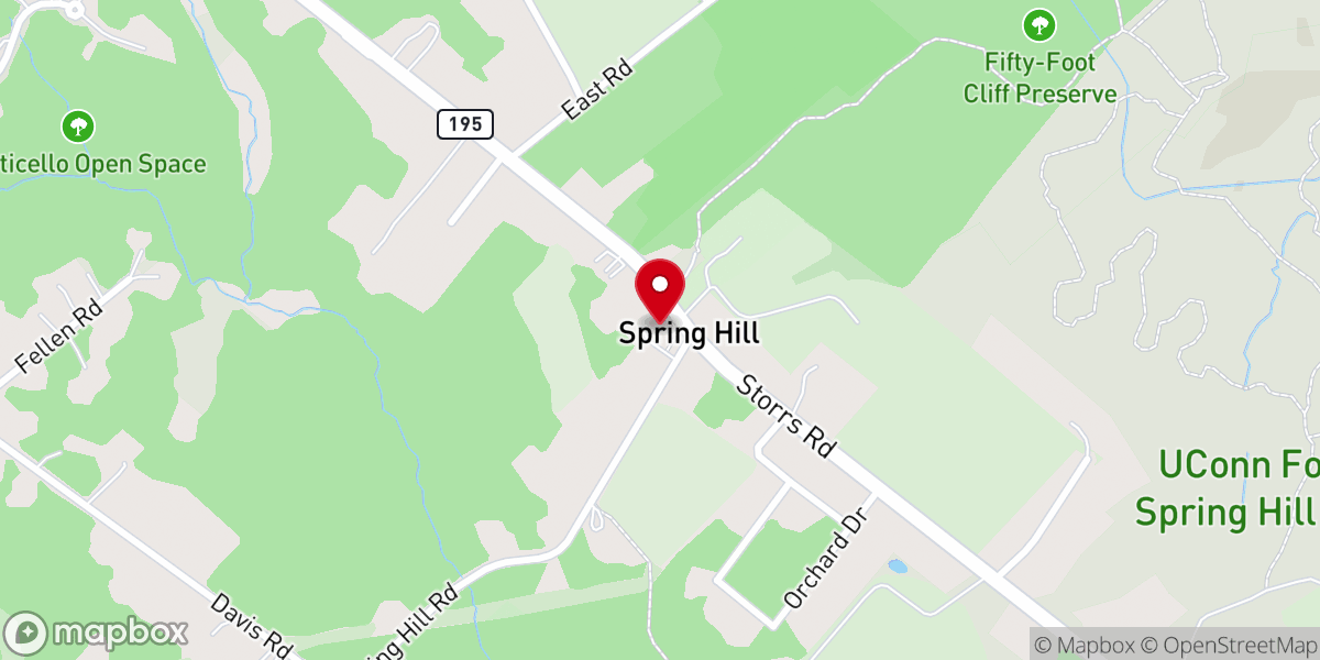 Map showing location of Storrs Chinese Christian Church