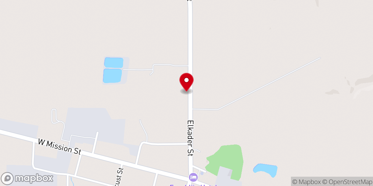 Map showing location of Emanuel Lutheran Church