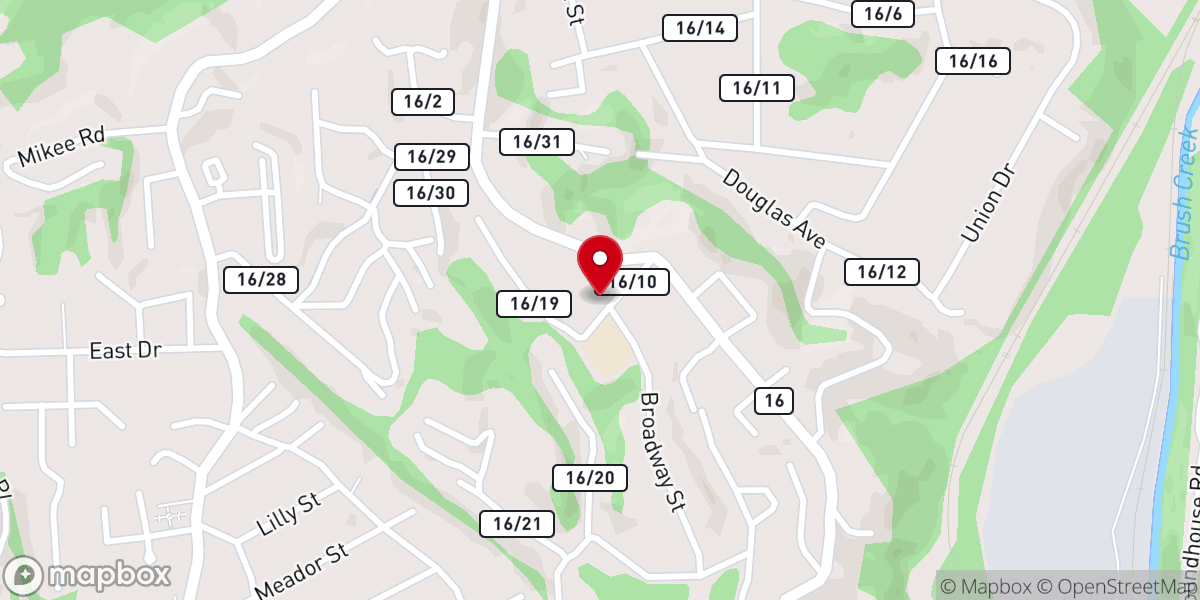 Map showing location of Grace Temple