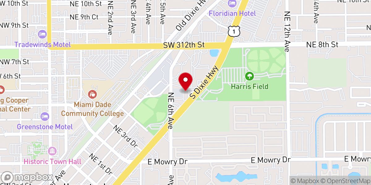 Map showing location of Iglesia de Dios Cristo la Roca