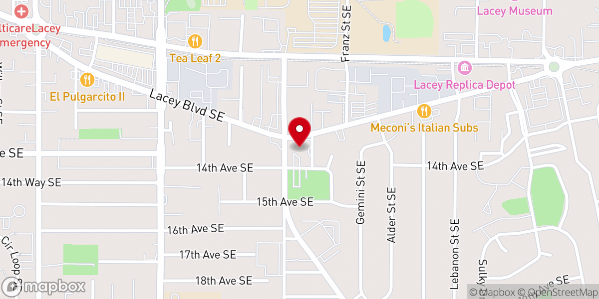 Map showing location of Church of God-Olympia