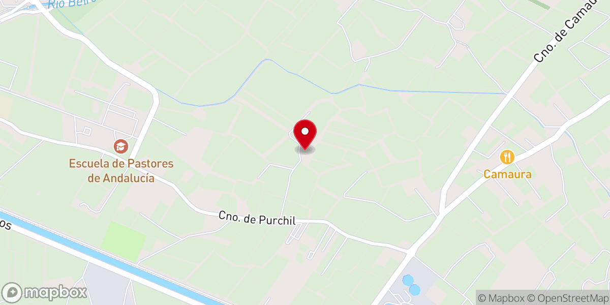 Map showing location of Cortijo de la Ermita