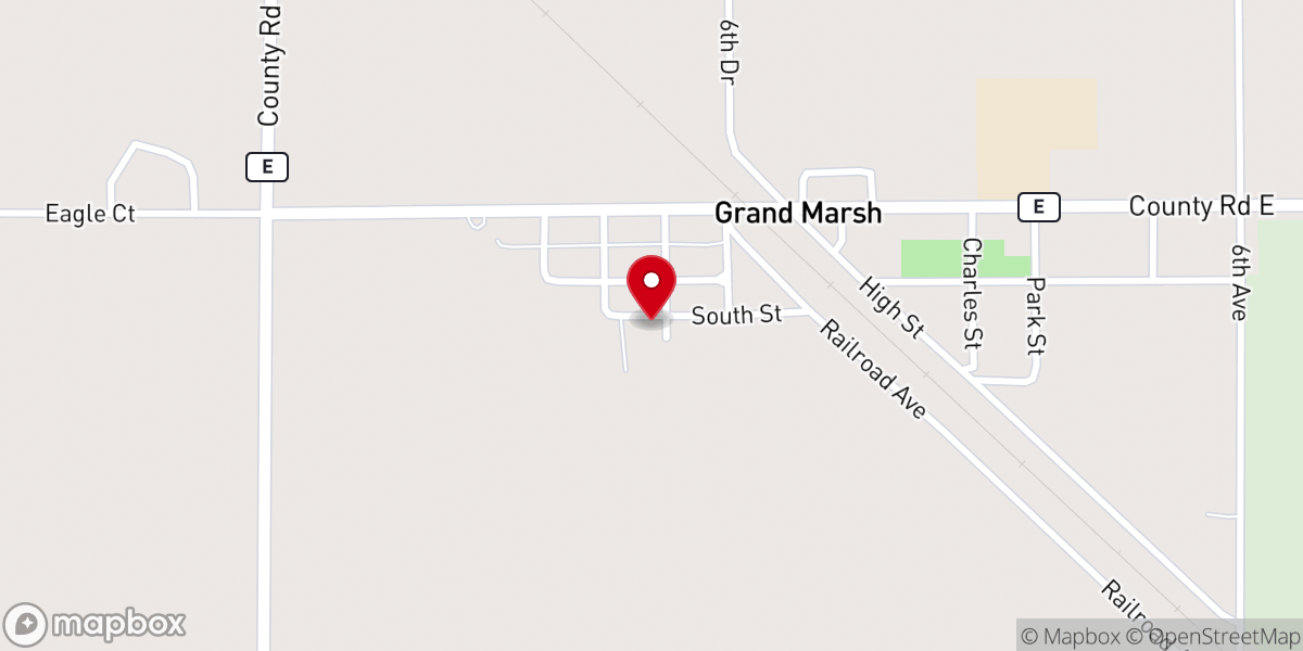 Map showing location of Grandmarsh Church