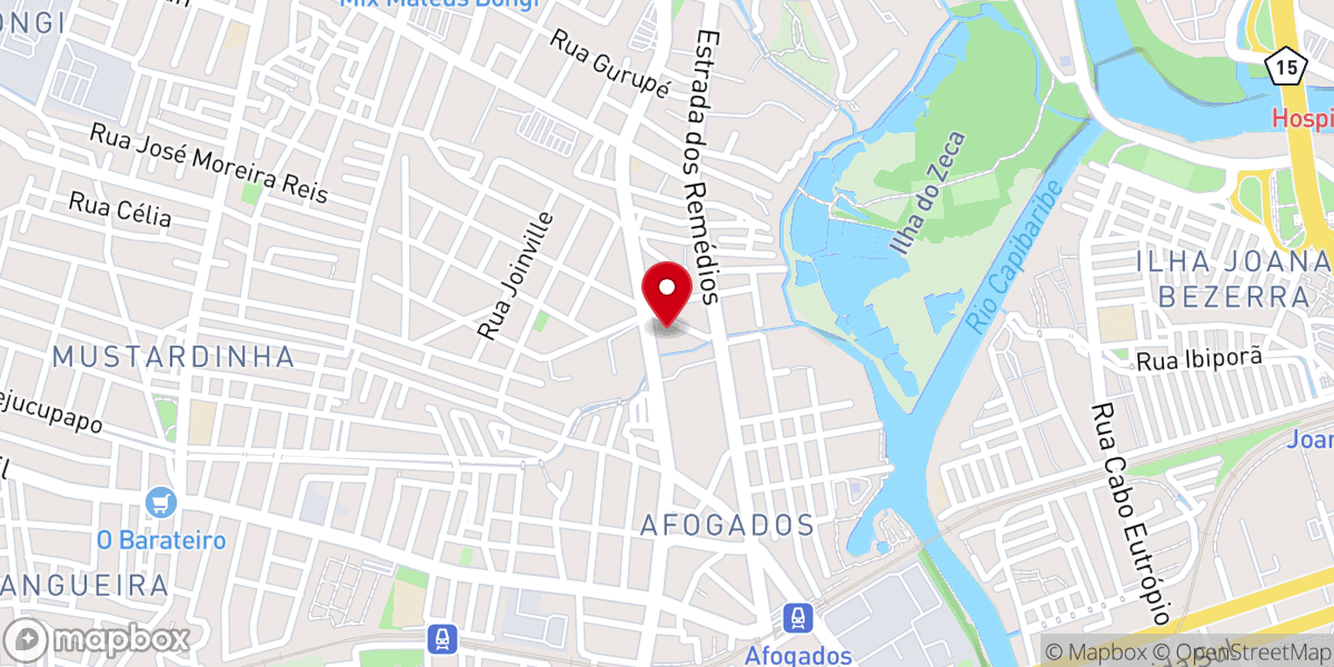 Map showing location of IEADPE Estrada dos Remédios (Área 7)
