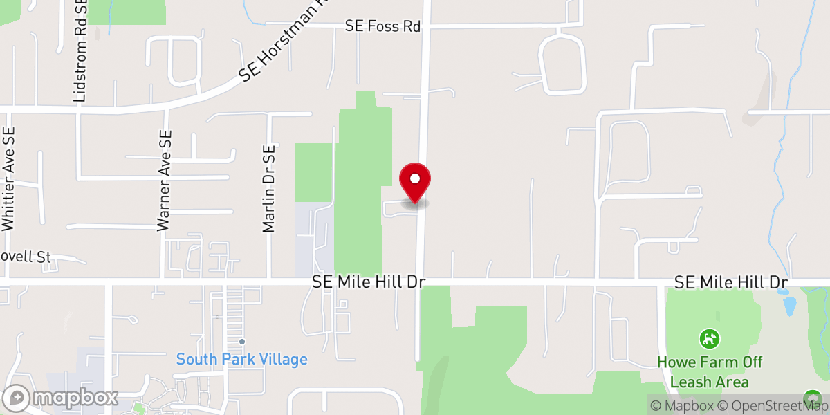 Map showing location of newhope - South Kitsap Campus