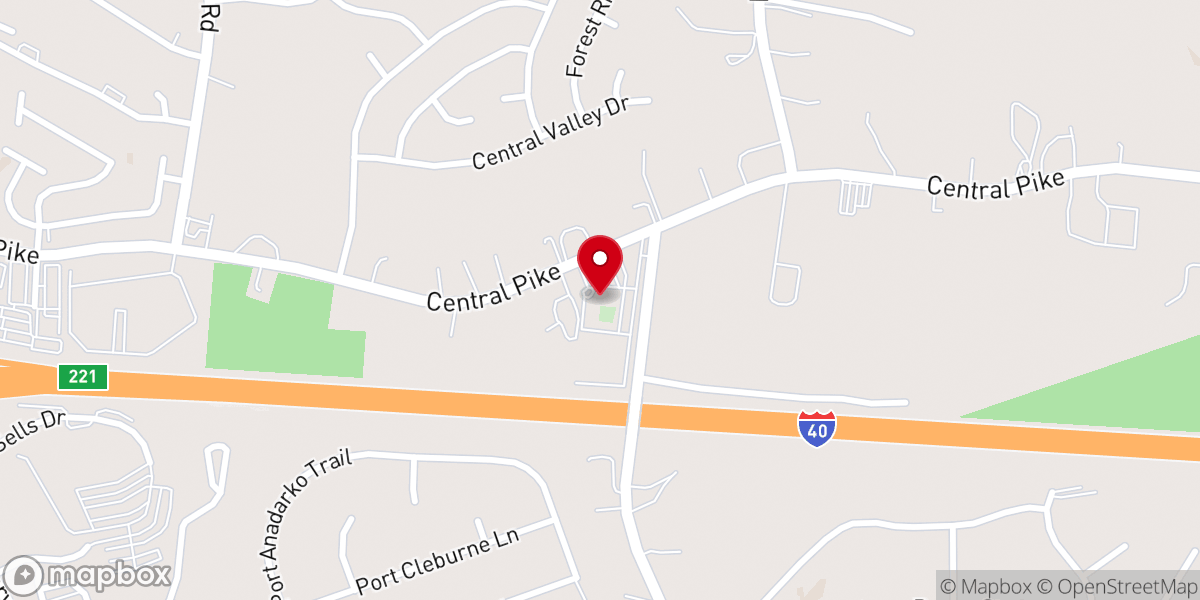 Map showing location of New Hope Ministries