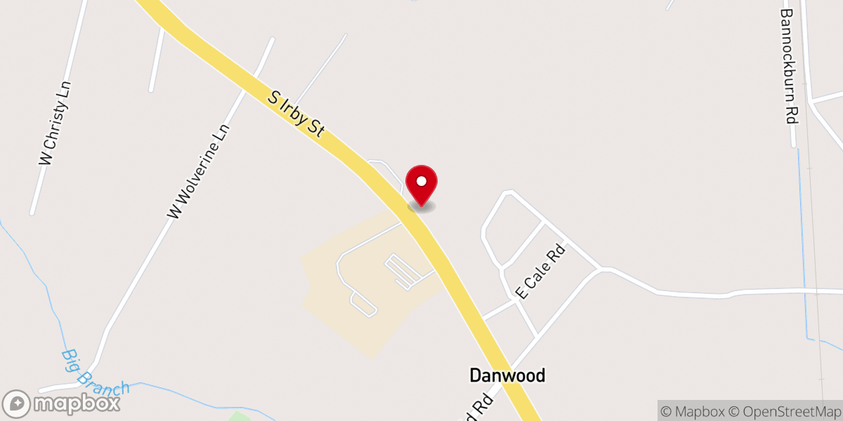 Map showing location of Bethsaida United Methodist Church