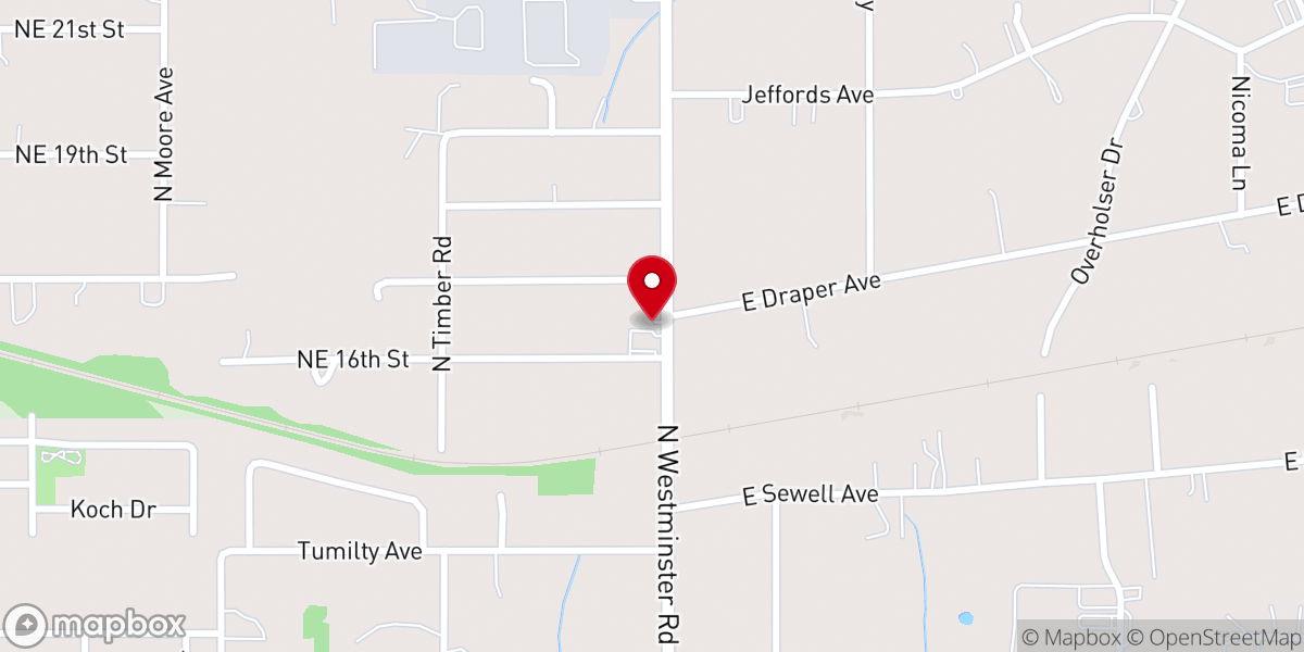 Map showing location of Grace Vineyard Fellowship