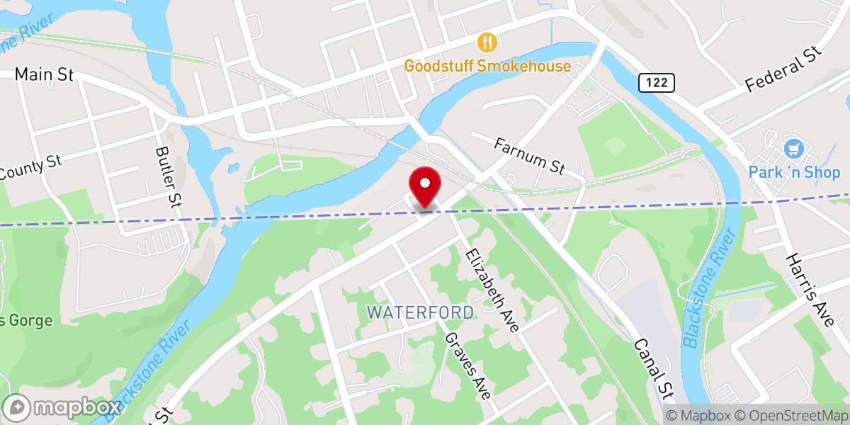 Map showing location of St Paul's Church