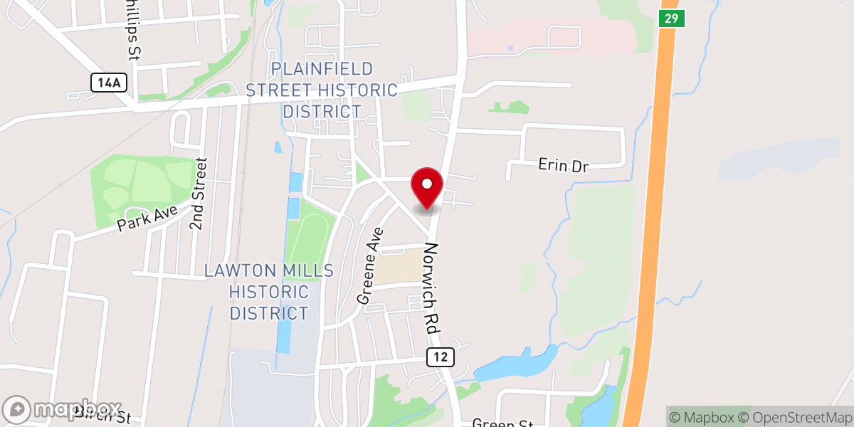 Map showing location of St Paul's Episcopal Church