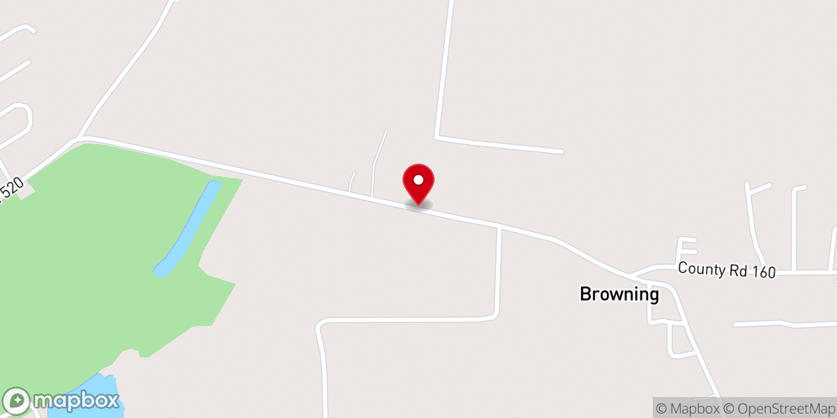 Map showing location of Morning Star MB Church