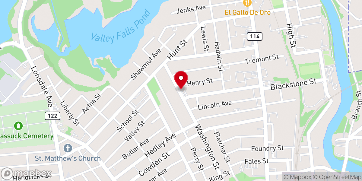 Map showing location of Saint Ephraims Church