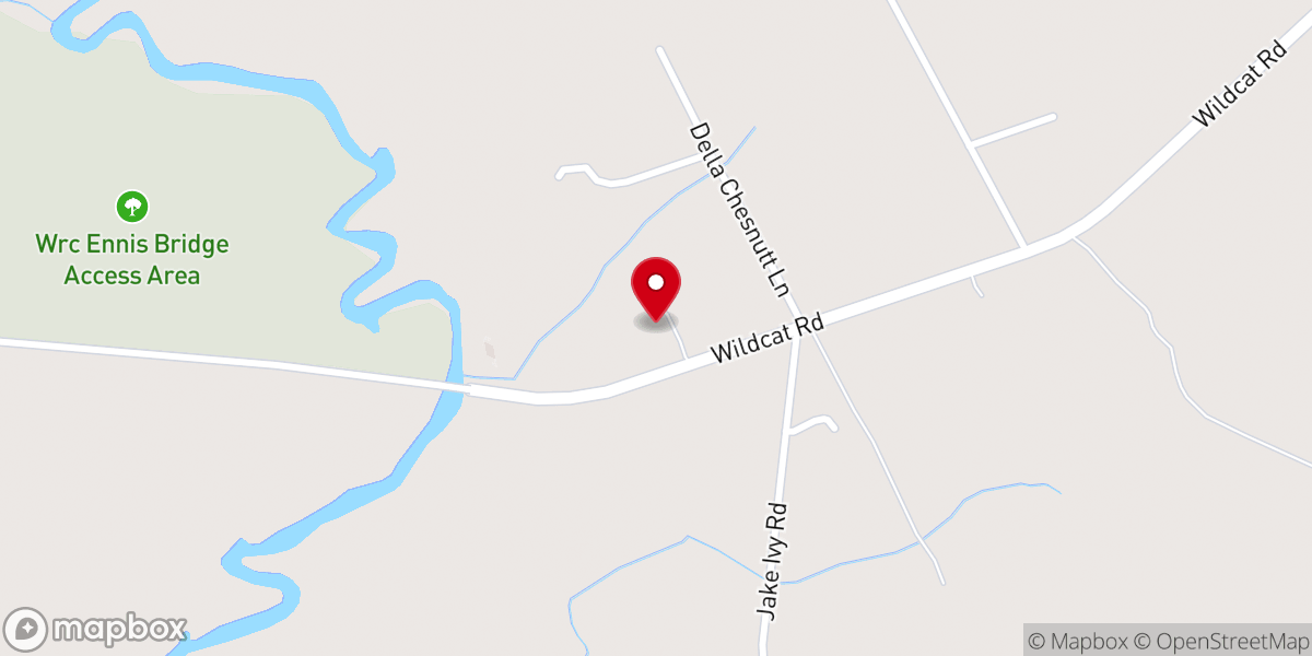 Map showing location of Pilgrims Rest Missionary Baptist