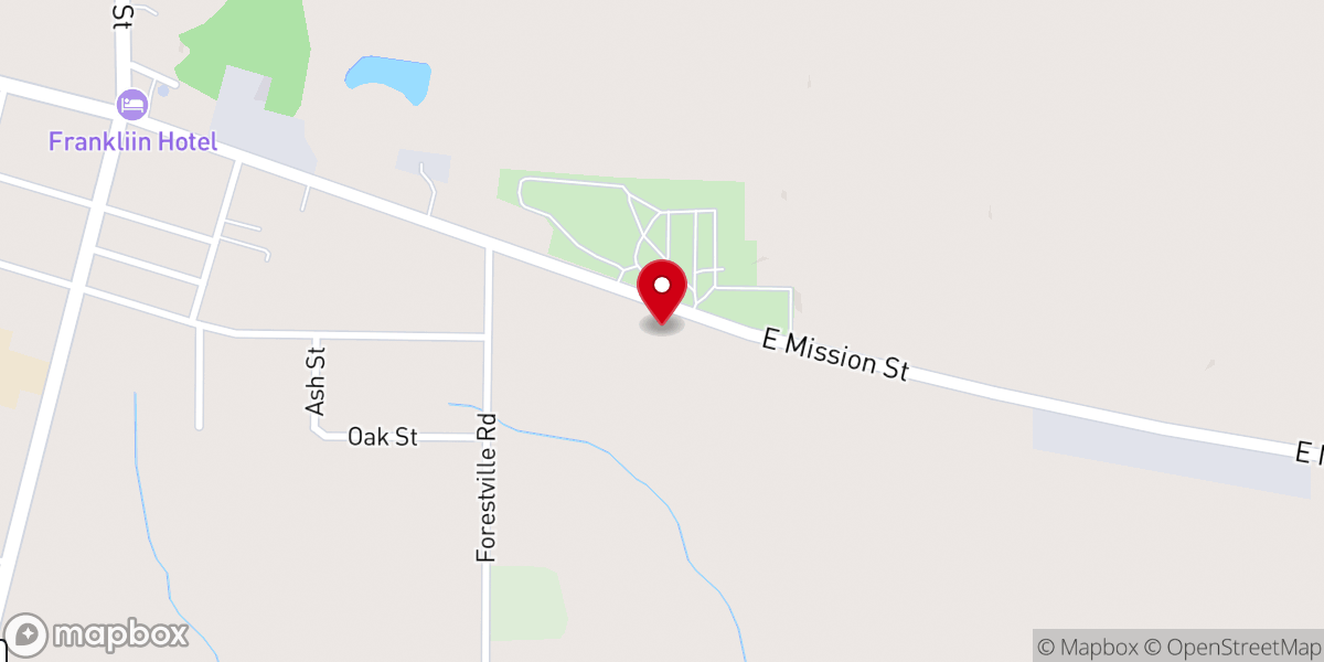 Map showing location of Mission in Christ Lutheran Church