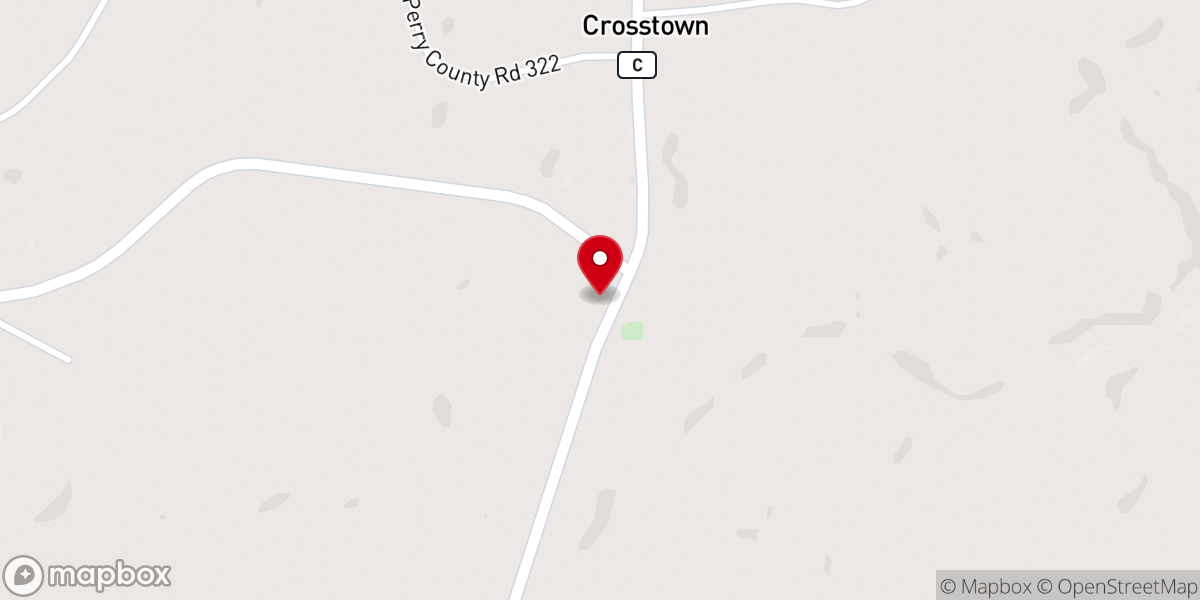 Map showing location of Zion Lutheran Church