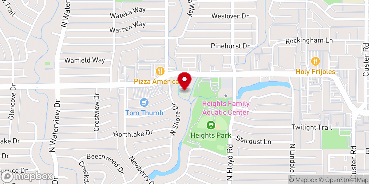Map showing location of Calvary Pentecostal Church