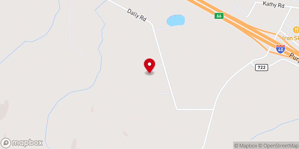 Map showing location of Cedar Hills Community Church