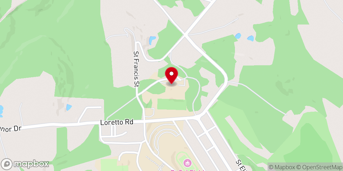 Map showing location of Mount Assisi Monastery
