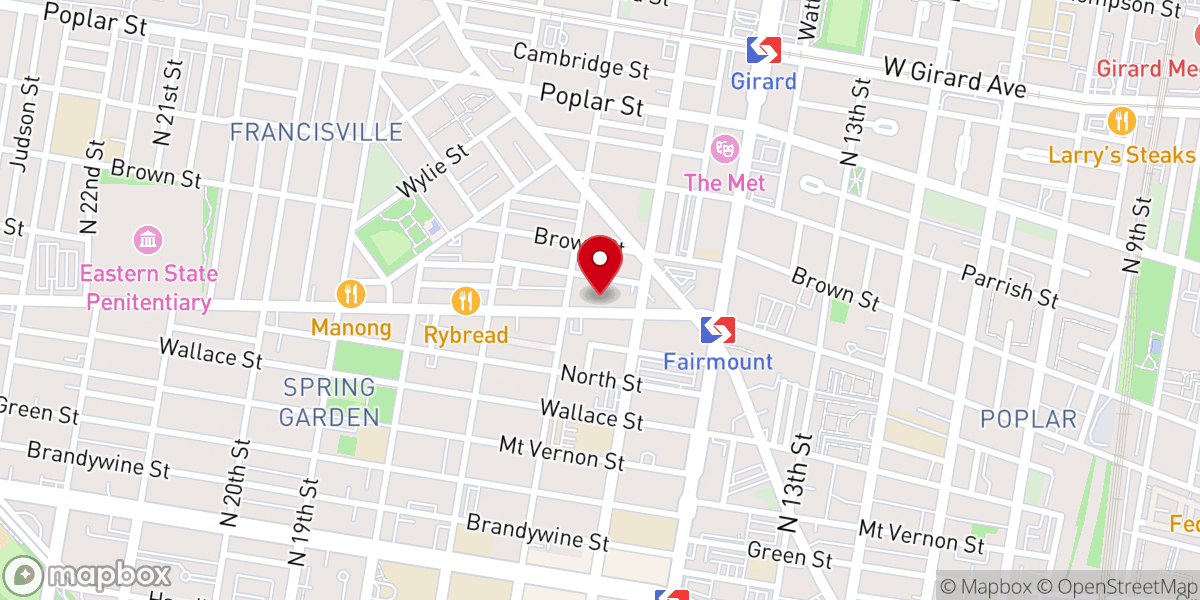 Map showing location of Outreach Center of Faith Community Church