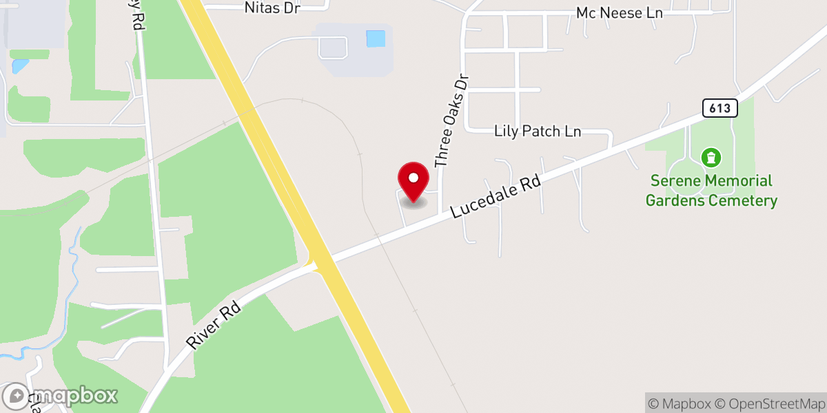 Map showing location of Ridglea Heights Baptist Church