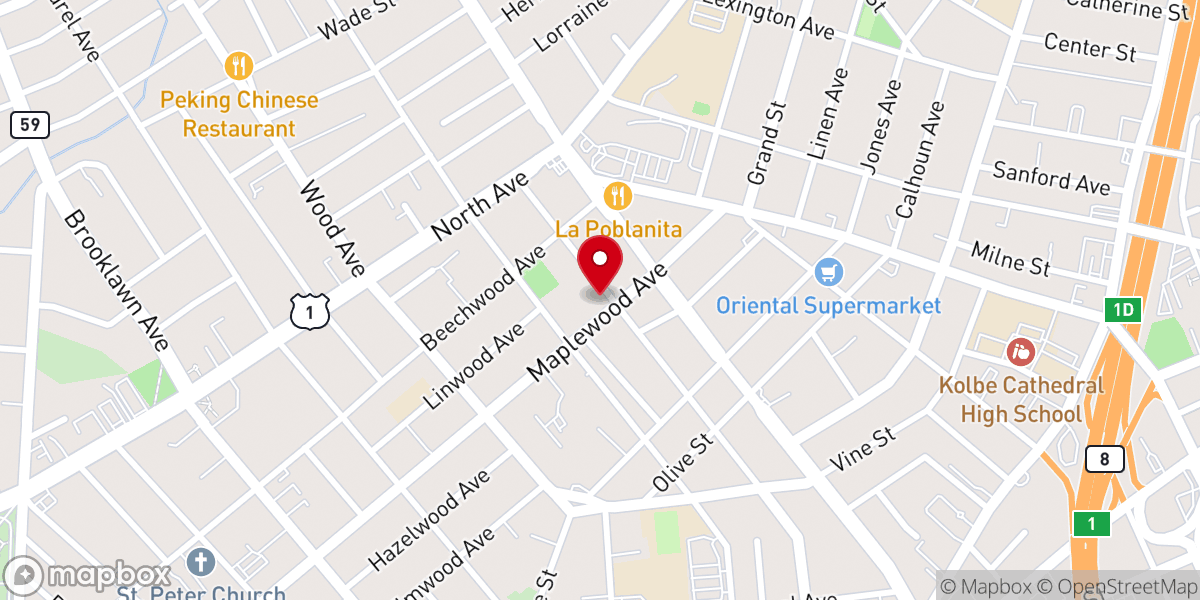 Map showing location of Ephraim French Seventh-day Adventist Church