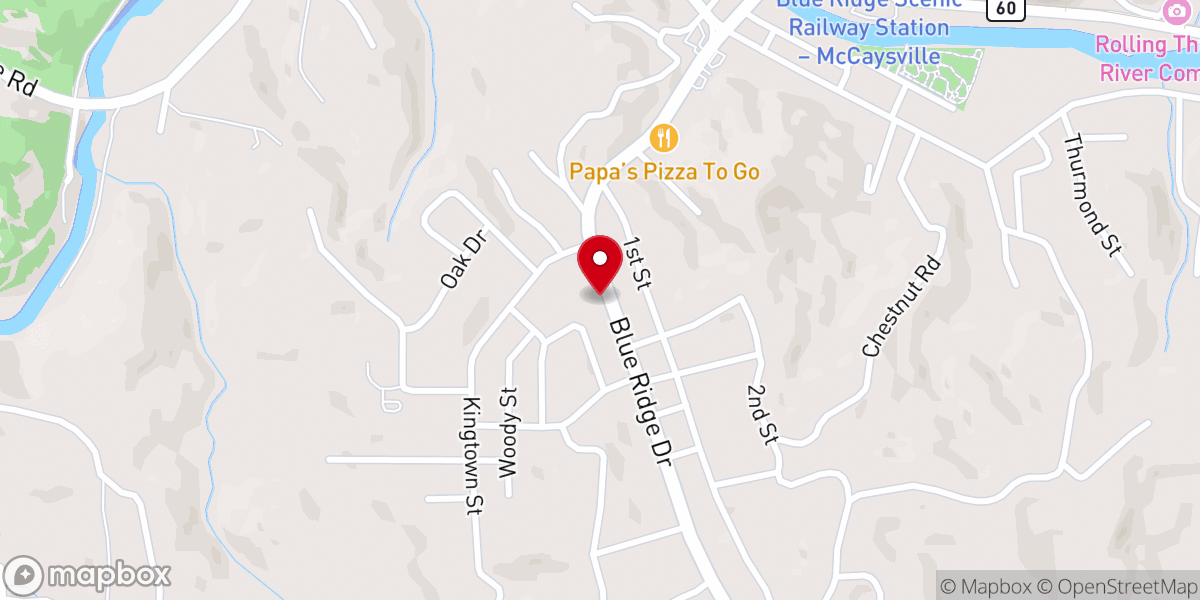 Map showing location of Freedom Fellowship Church of Living Waters