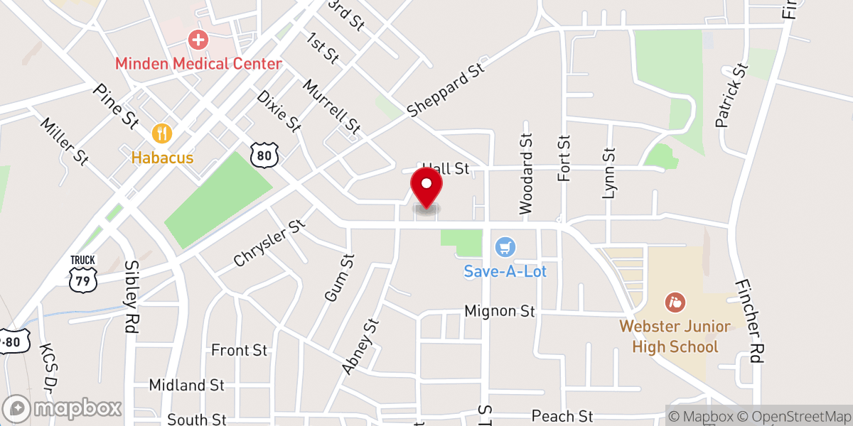 Map showing location of Mt Zion CME Church