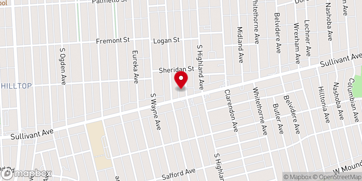 Map showing location of Global Bible Way Church