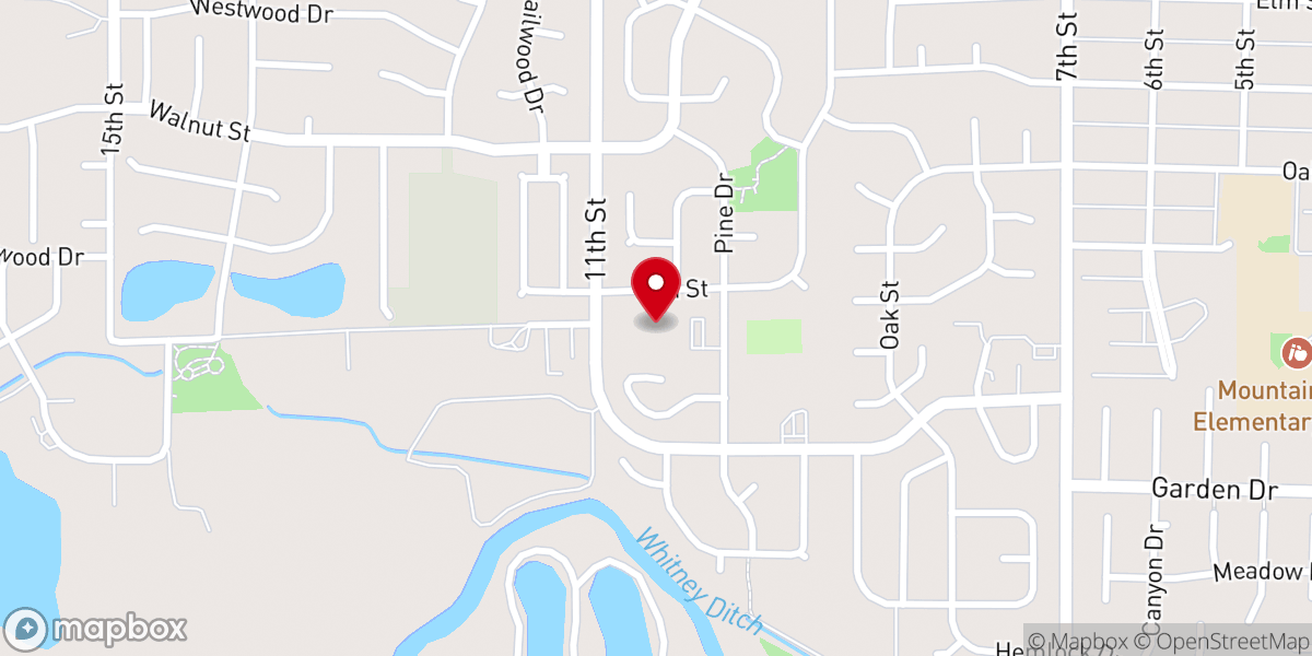 Map showing location of Evangelical Free Church