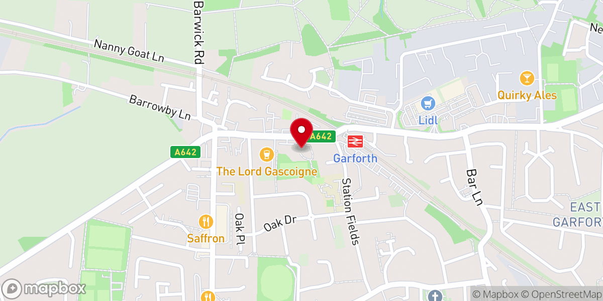 Map showing location of Saint Benedict's Catholic Church