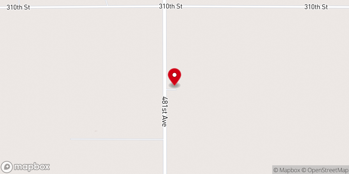 Map showing location of Union Creek Church