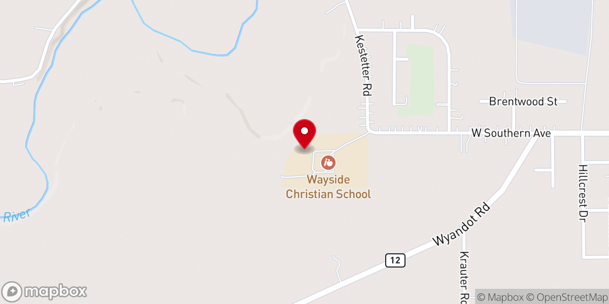 Map showing location of Wayside Chapel