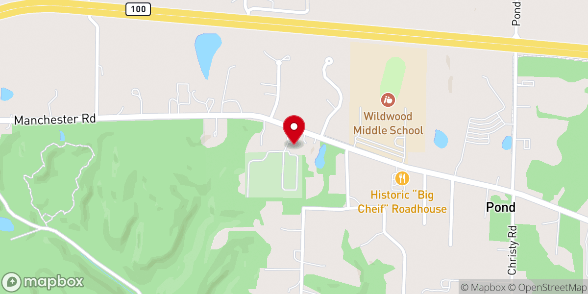 Map showing location of Bethel United Methodist Church