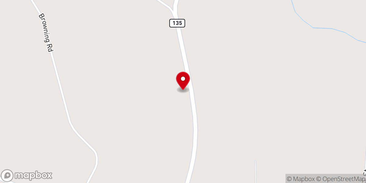 Map showing location of Mount Calvary Church