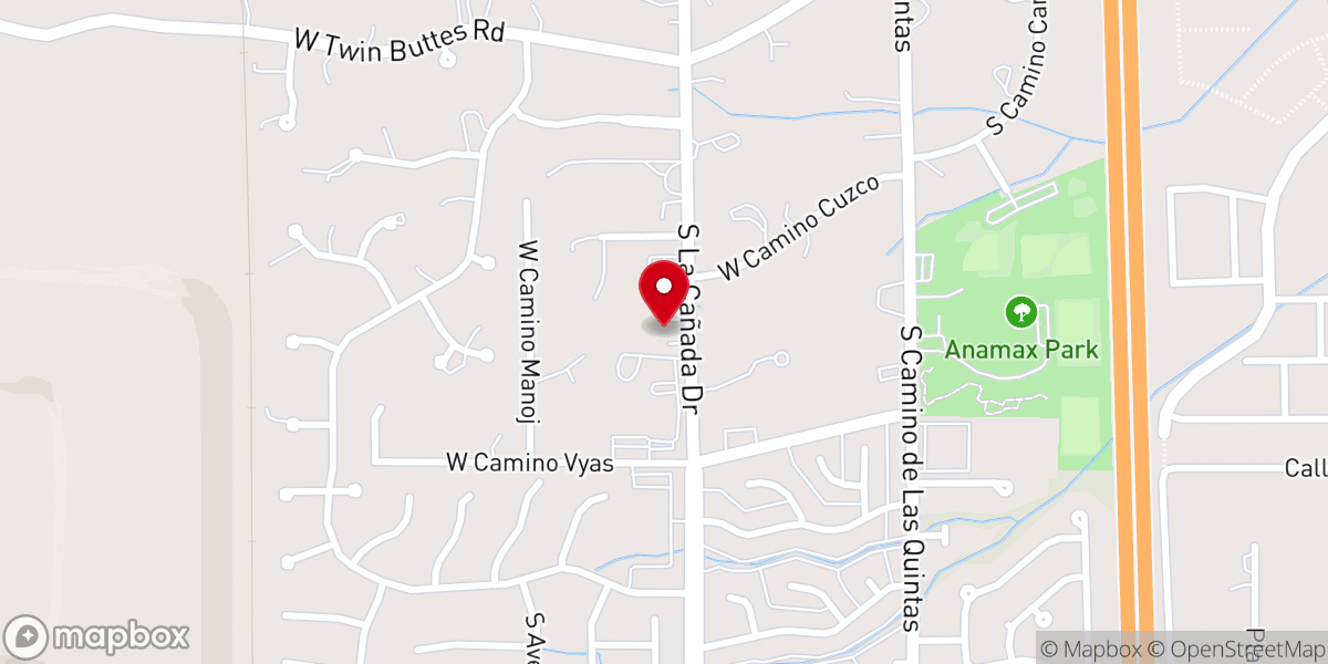 Map showing location of Desert View Baptist Church