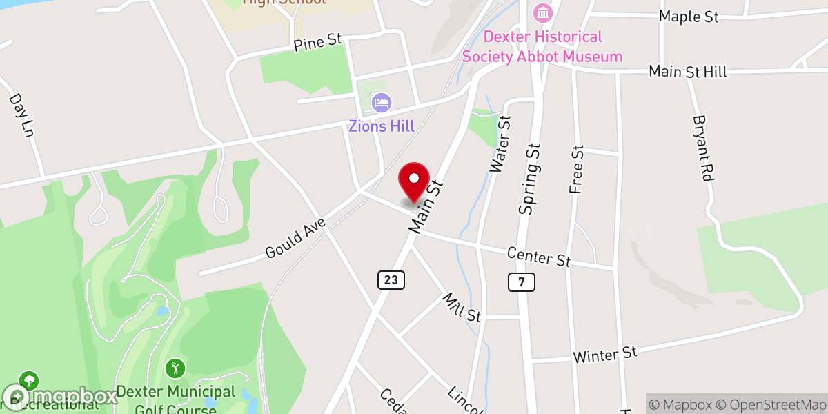 Map showing location of Antioch Missionary Baptist Church