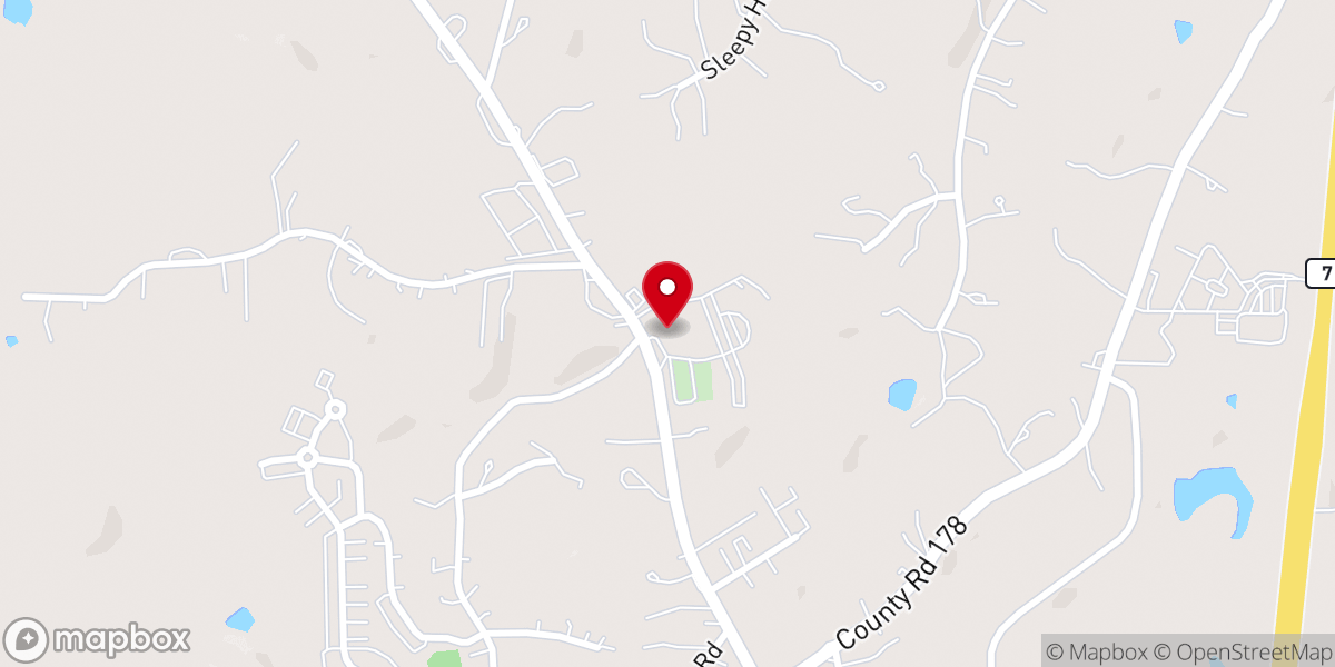 Map showing location of North Oxford Baptist Church