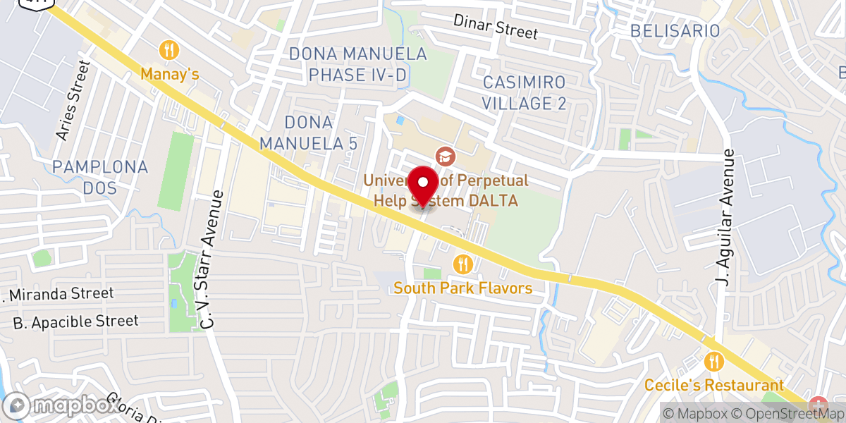 Map showing location of Reformed Church in Las Piñas