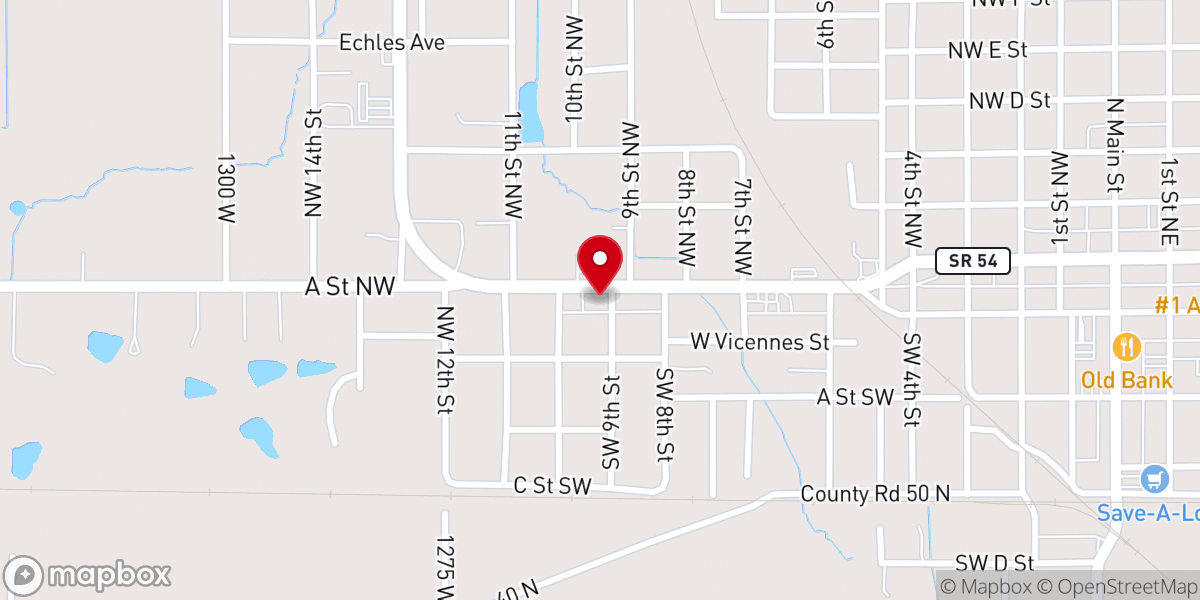 Map showing location of Grace Gospel Church