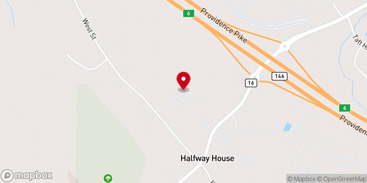 Map showing location of Faith Fellowship Church