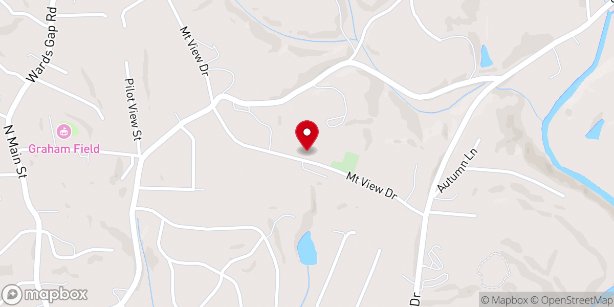 Map showing location of Pleasant View Baptist Church