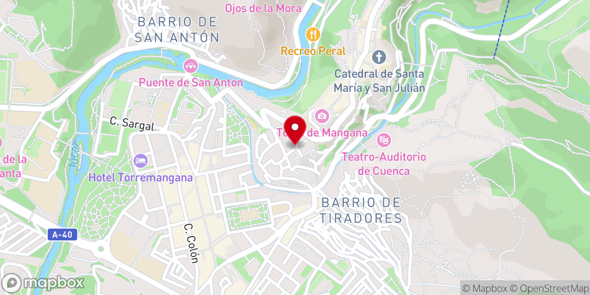 Map showing location of Junta de Cofradías de la Semana Santa de Cuenca