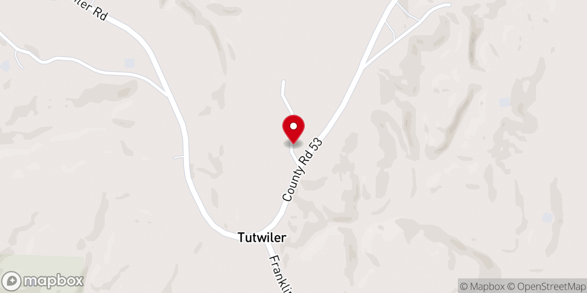Map showing location of Cedar Creek Church of Christ